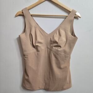 Honeylove Womens Liftwear V-Neck Tank Top  XL Sand Sculpting Slimming Shapewear